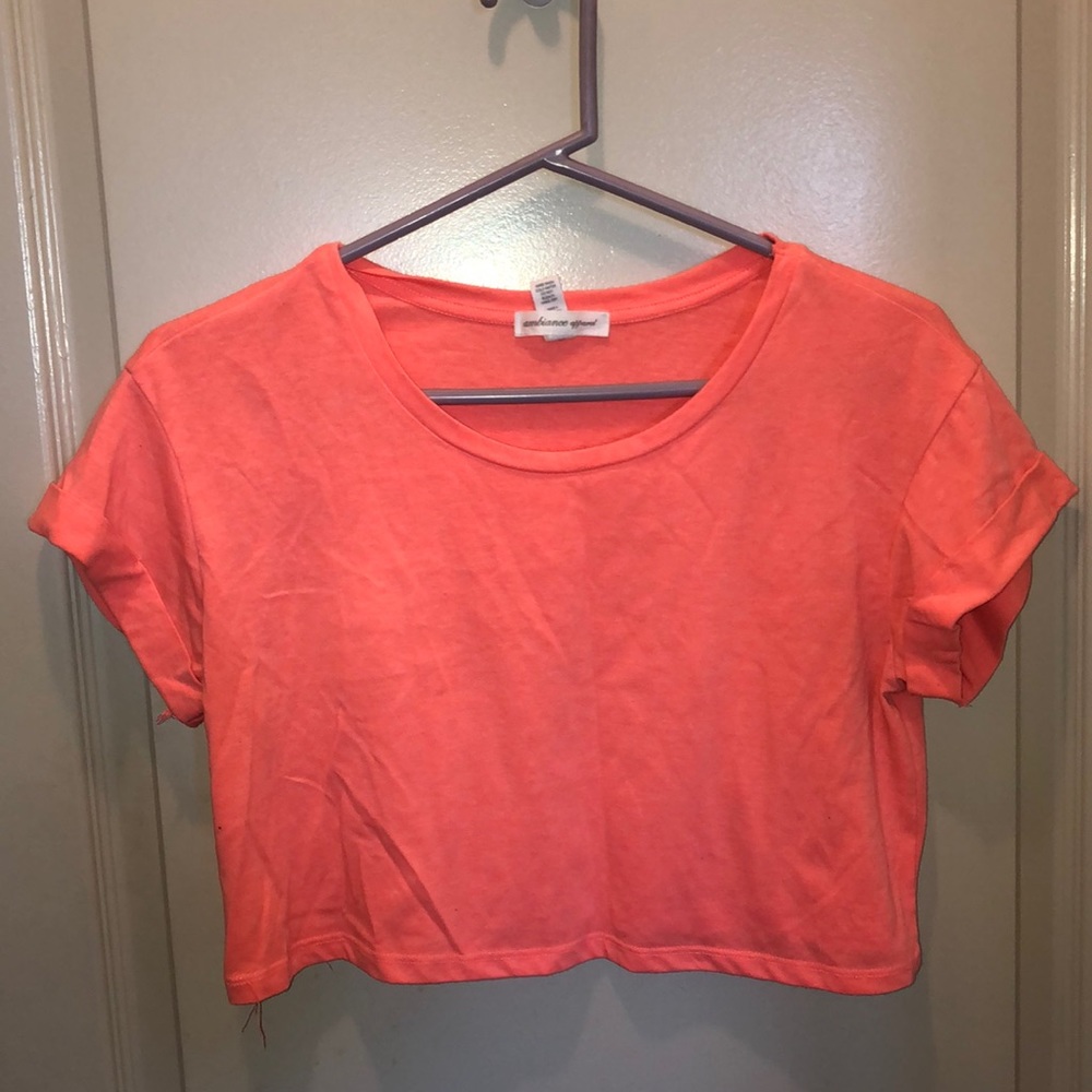 Neon crop top!